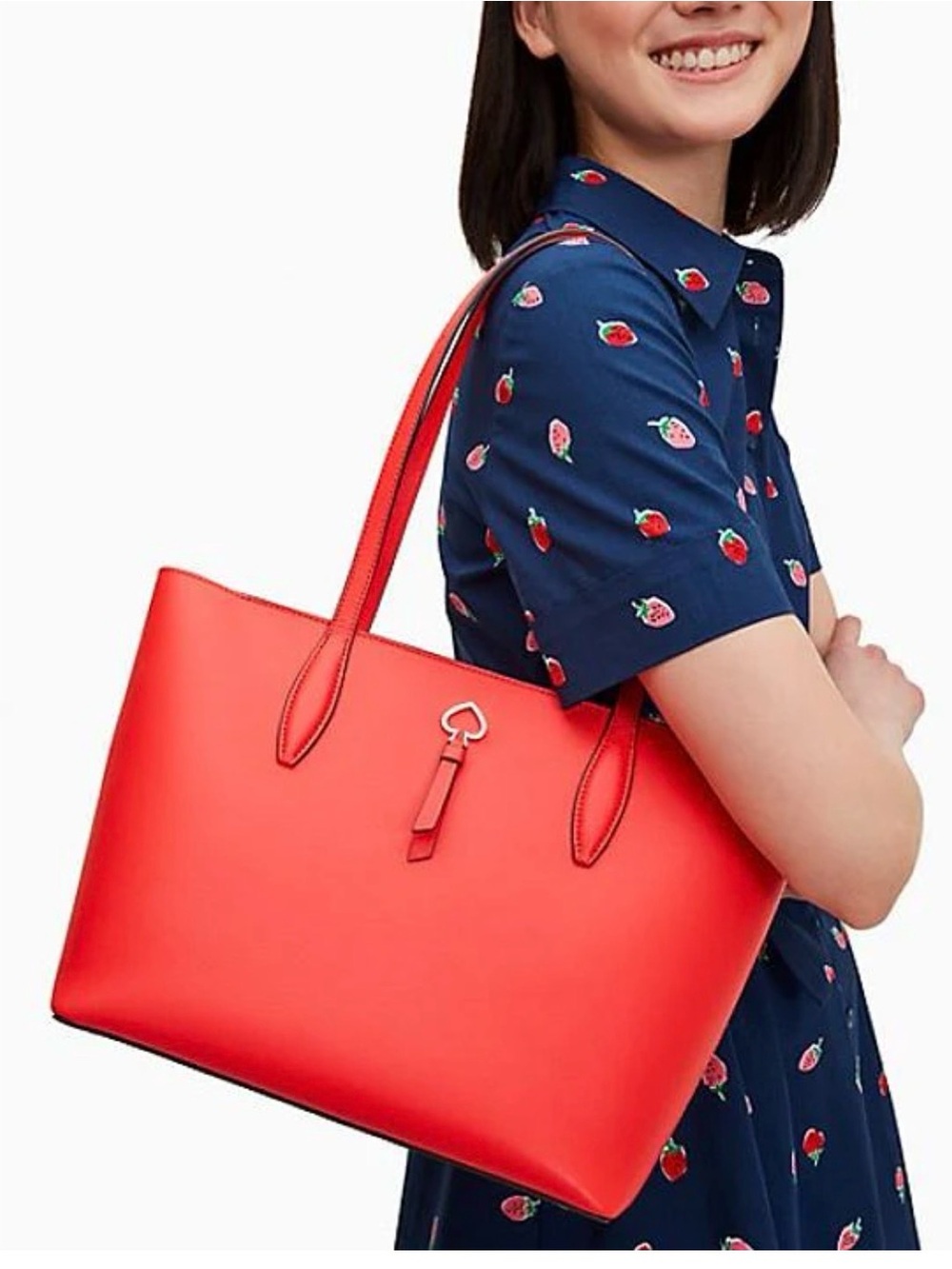 kate spade coral Adel small Structured Leather Tote